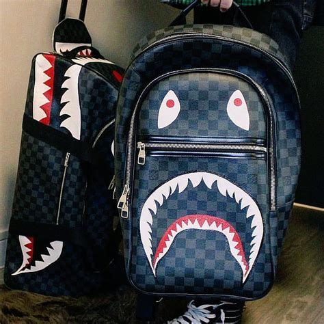 bape x louis vuitton backpack|louis vuitton school bag.